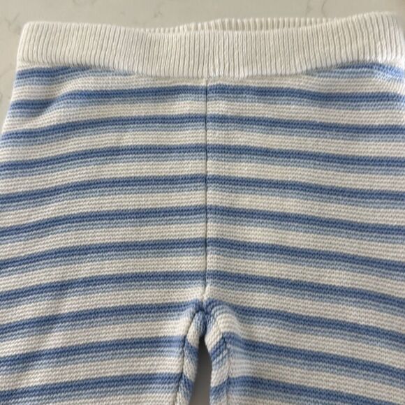 Janie and Jack Baby Striped Sweater Pant in Peek-A-Blue Stripe Size 18/24 Months - Picture 3 of 7